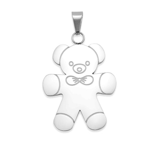 Stainless Steel Teddy Bear Pendant