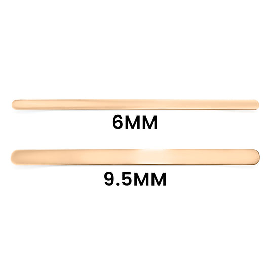 18K Rose Gold PVD Stainless Steel Engravable Cuff Bracelet