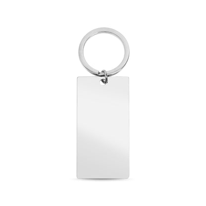 Stainless Steel Large Blank Polished Bar Keychain Pendant