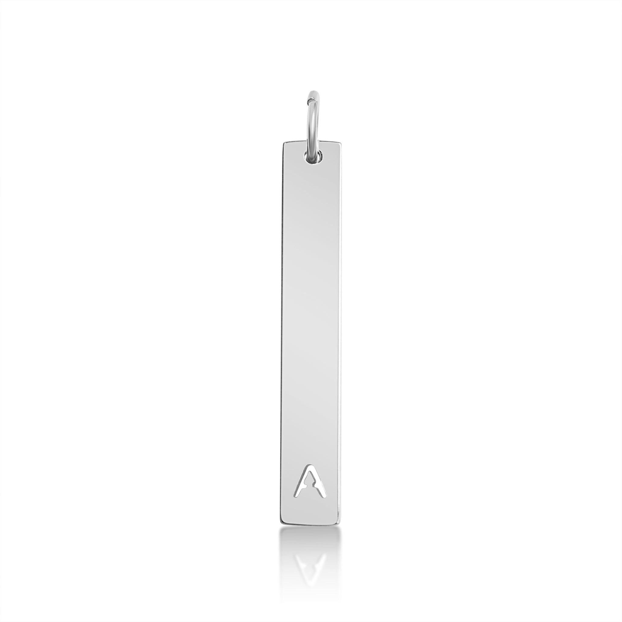 18K PVD Coated Stainless Steel Cutout Initial Pendant
