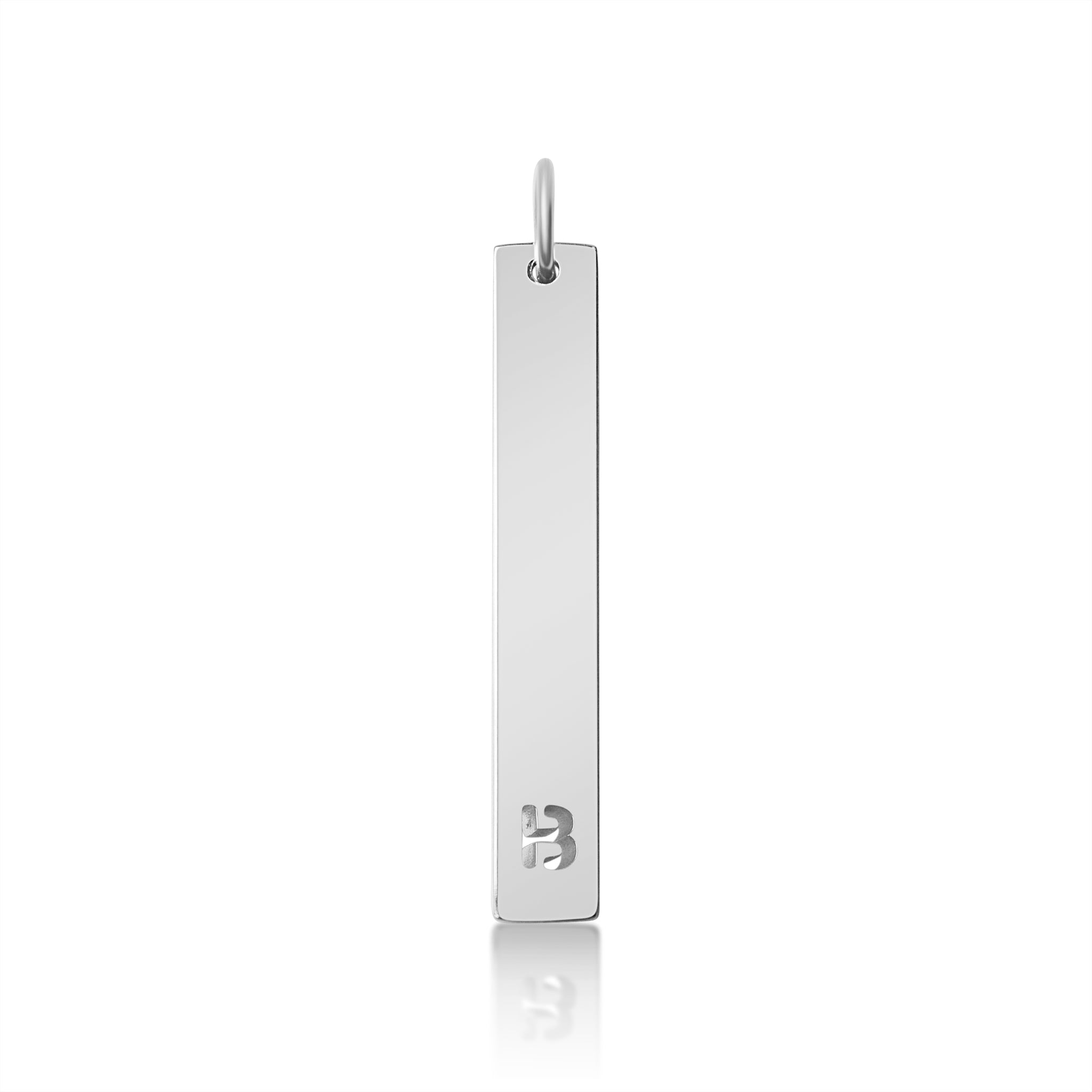 18K PVD Coated Stainless Steel Cutout Initial Pendant