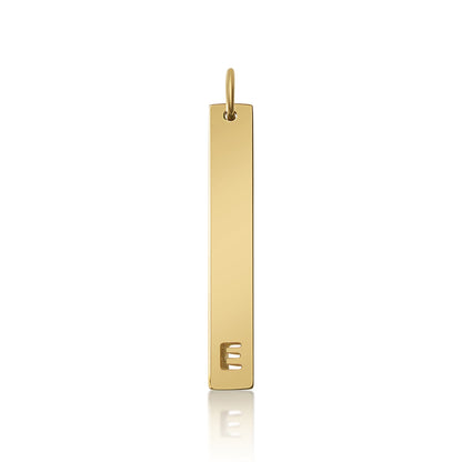 18K PVD Coated Stainless Steel Cutout Initial Pendant