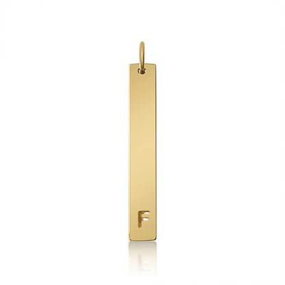 18K PVD Coated Stainless Steel Cutout Initial Pendant