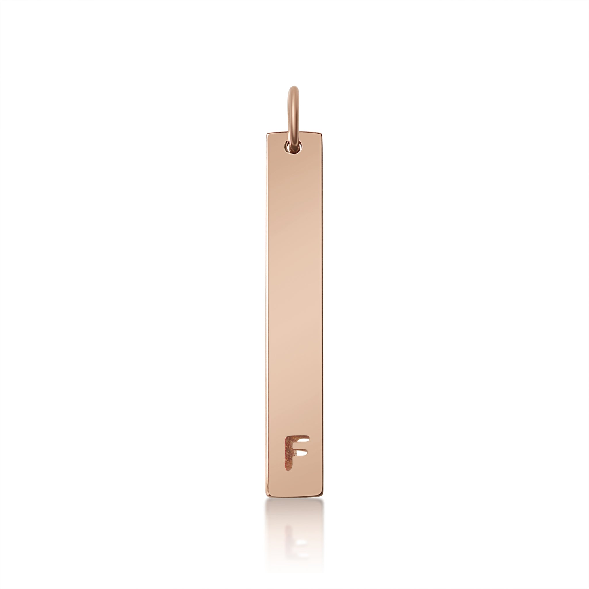 18K PVD Coated Stainless Steel Cutout Initial Pendant