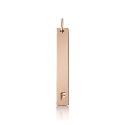 18K PVD Coated Stainless Steel Cutout Initial Pendant