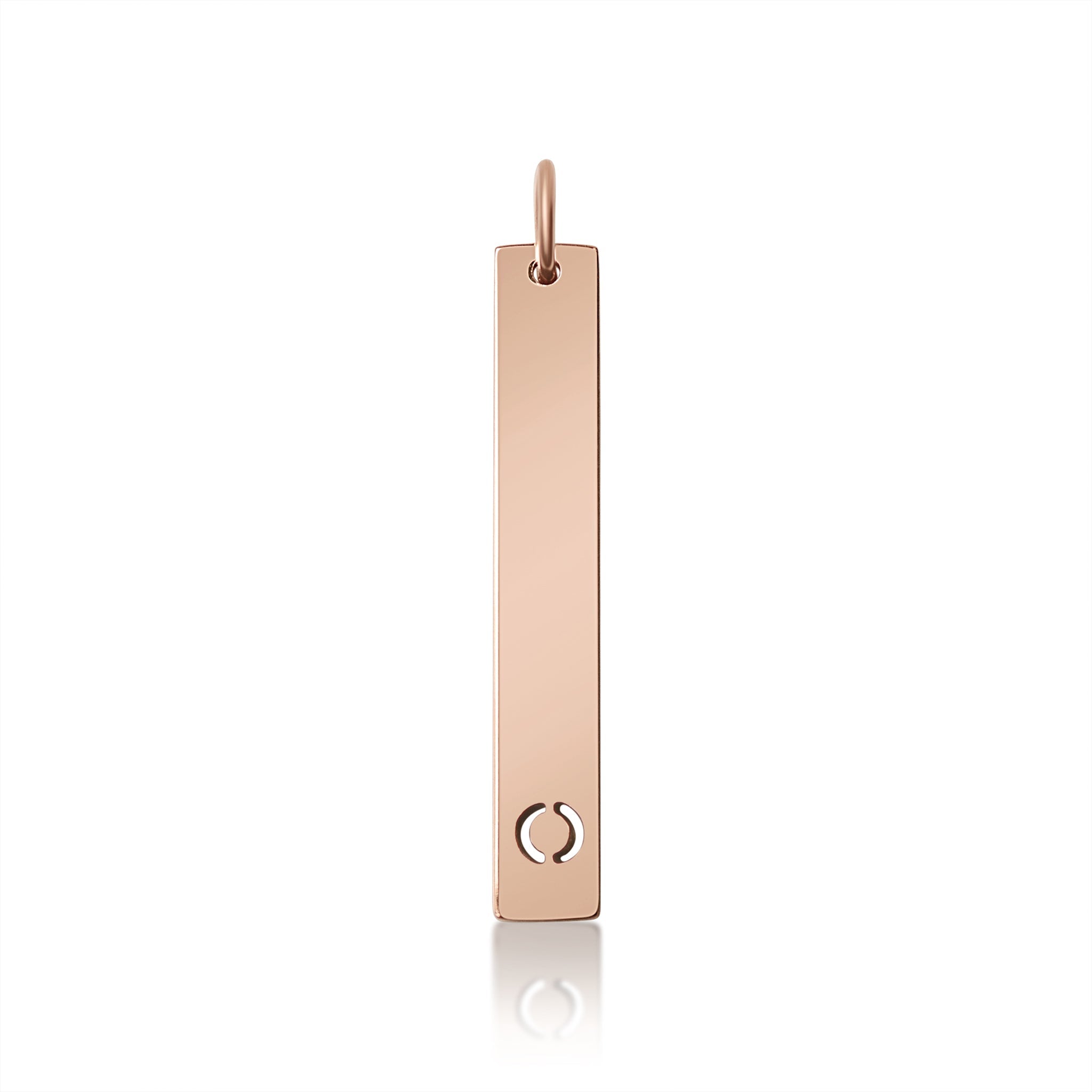18K PVD Coated Stainless Steel Cutout Initial Pendant