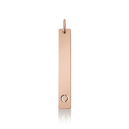 18K PVD Coated Stainless Steel Cutout Initial Pendant