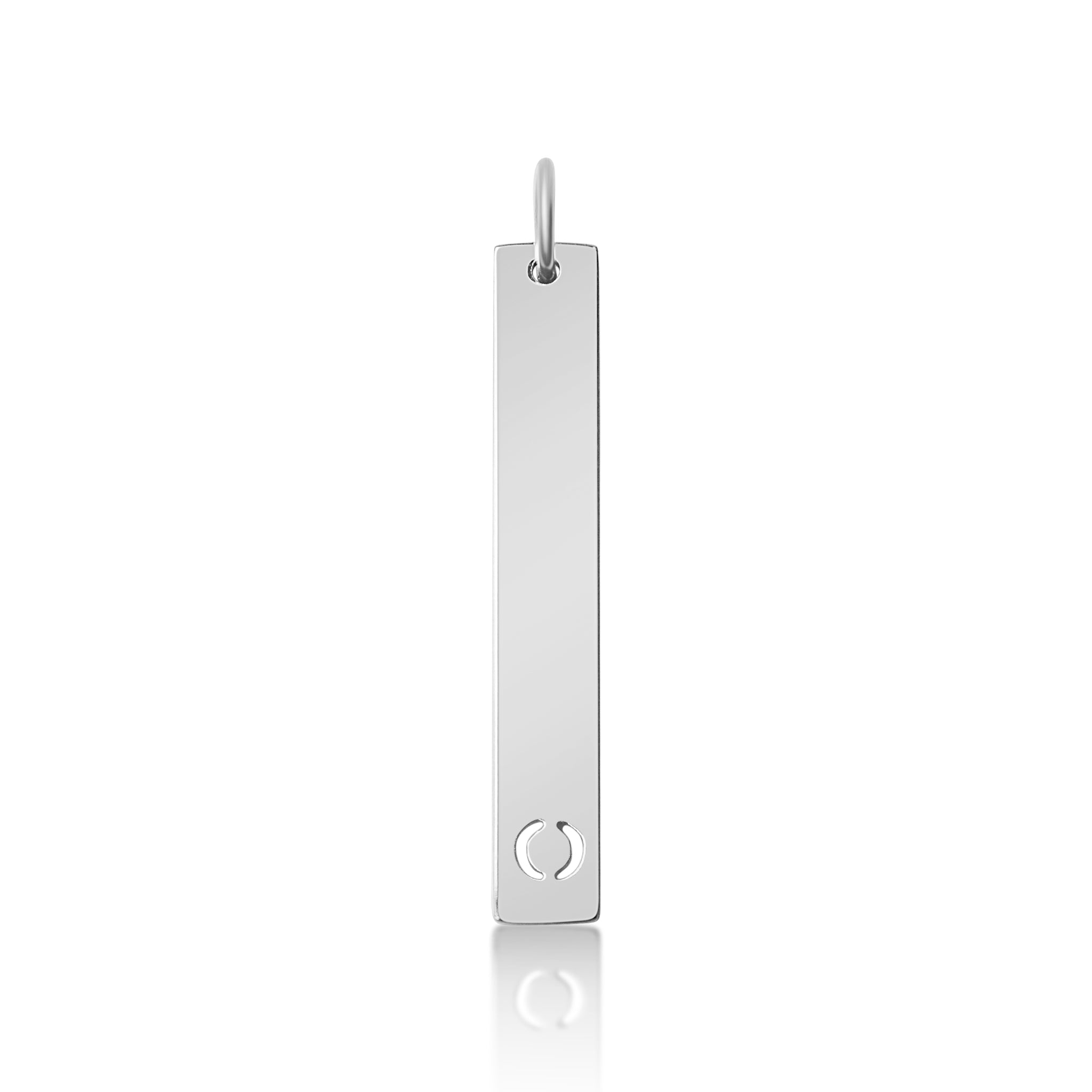 18K PVD Coated Stainless Steel Cutout Initial Pendant