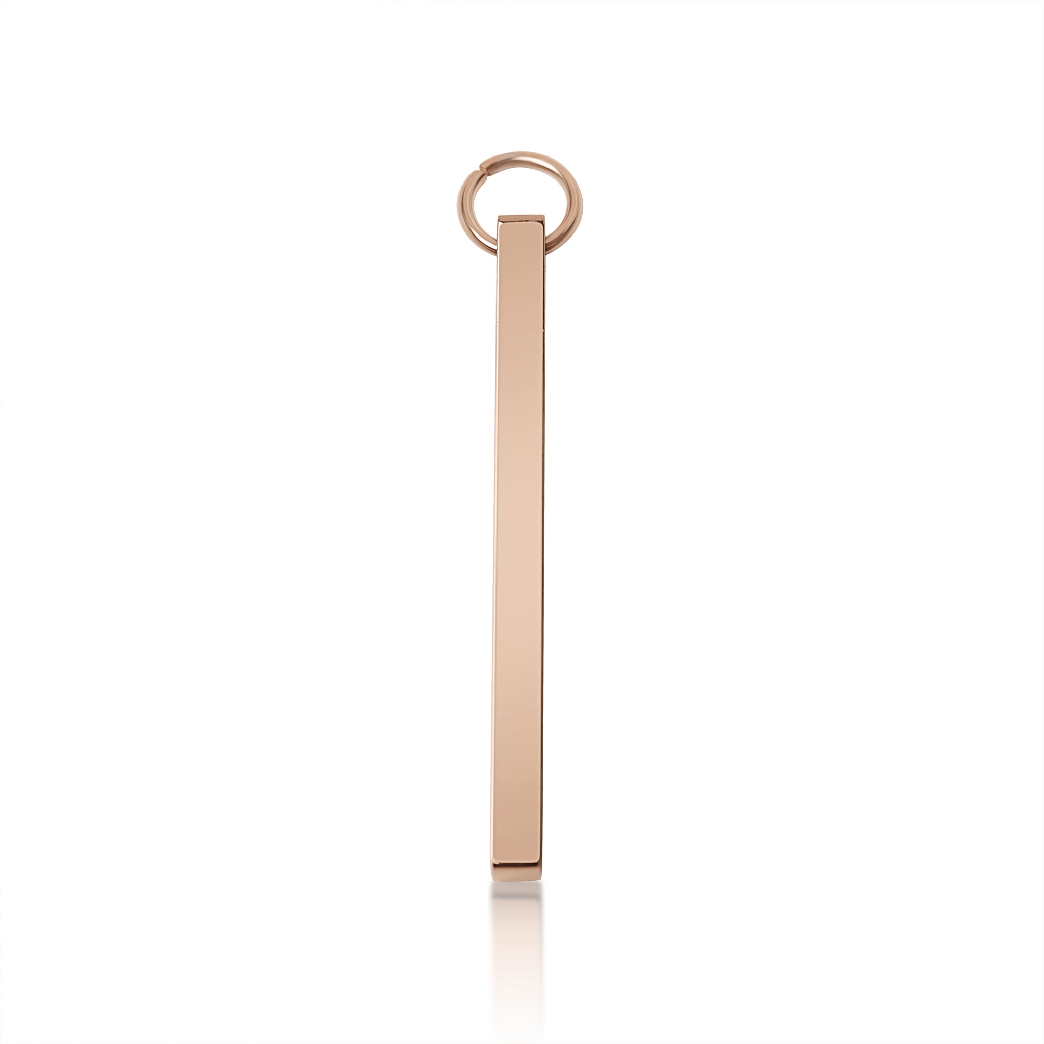 18K PVD Coated Stainless Steel Cutout Initial Pendant