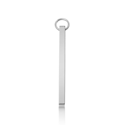 18K PVD Coated Stainless Steel Cutout Initial Pendant