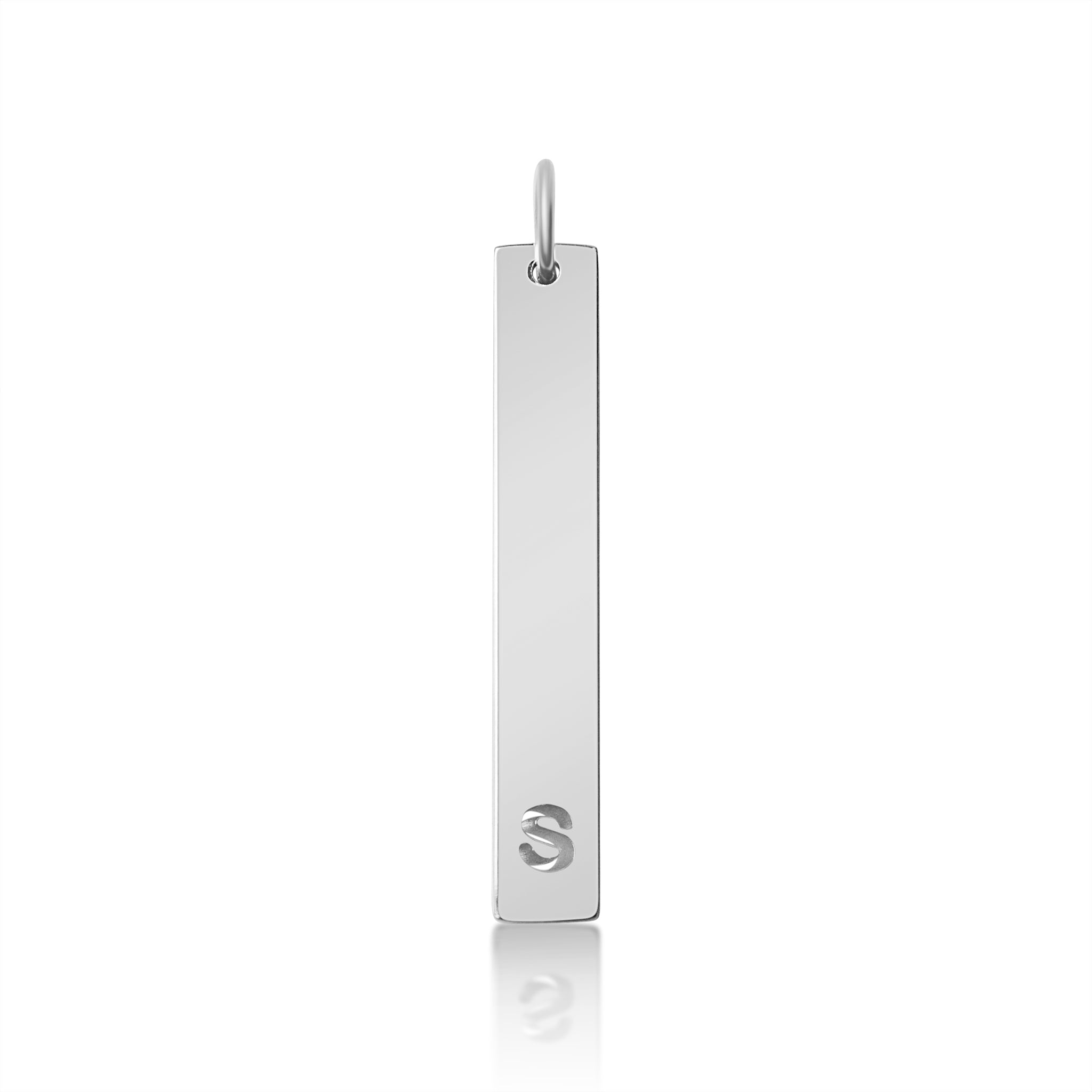 18K PVD Coated Stainless Steel Cutout Initial Pendant