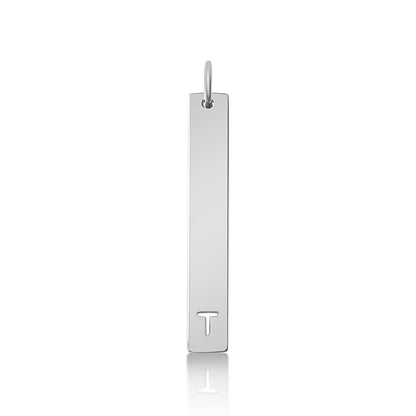 18K PVD Coated Stainless Steel Cutout Initial Pendant
