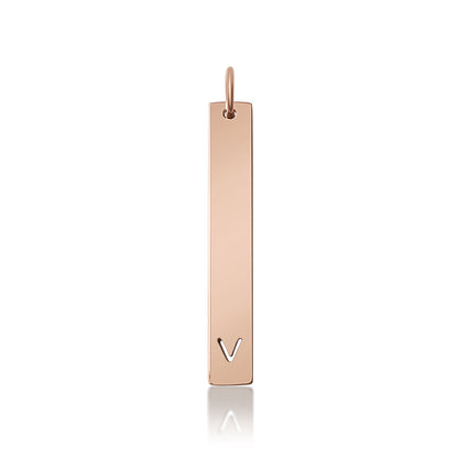 18K PVD Coated Stainless Steel Cutout Initial Pendant