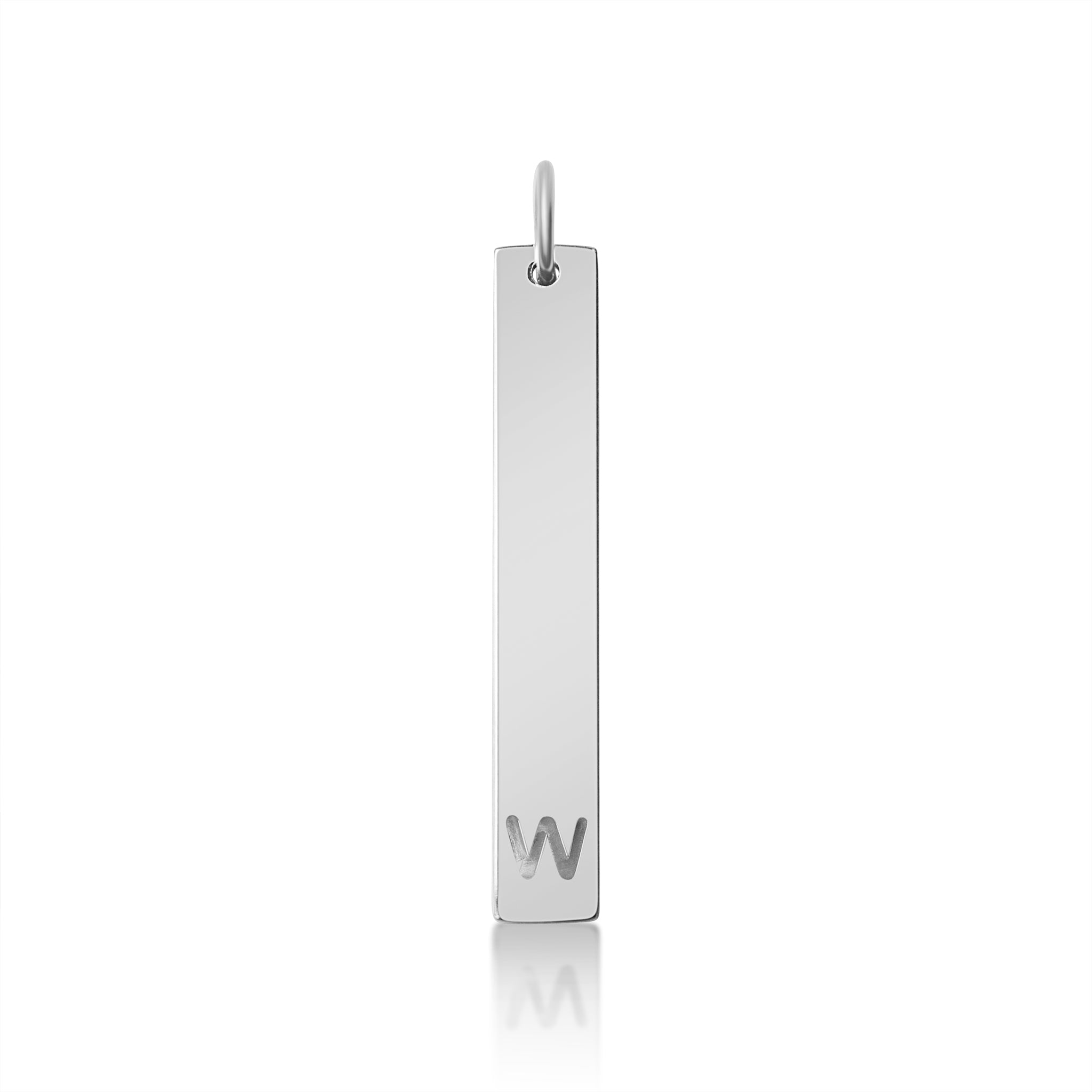 18K PVD Coated Stainless Steel Cutout Initial Pendant