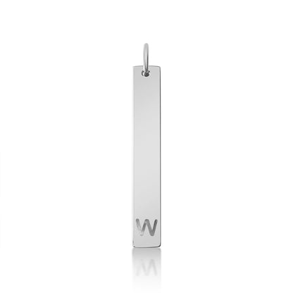 18K PVD Coated Stainless Steel Cutout Initial Pendant