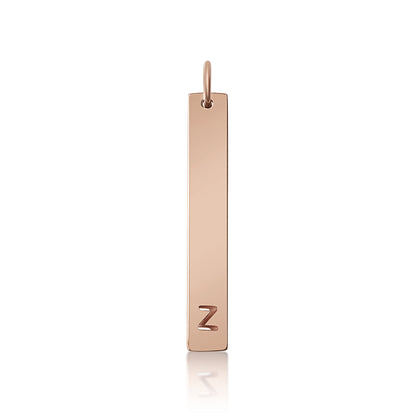 18K PVD Coated Stainless Steel Cutout Initial Pendant