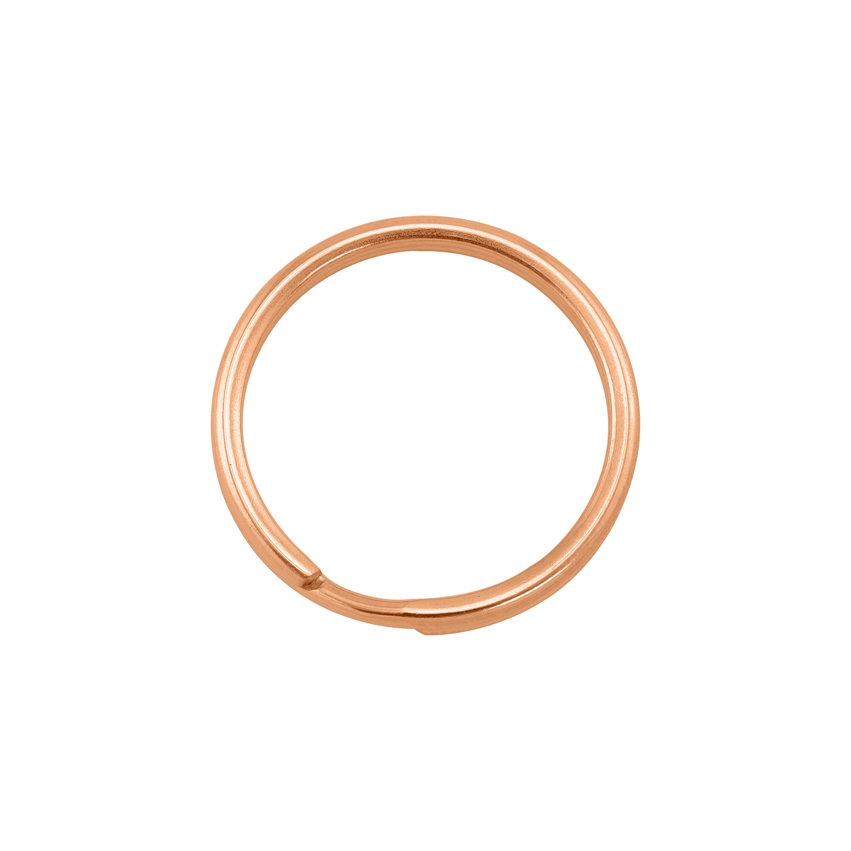 18k Rose Gold PVD Coated Stainless Steel Key Ring