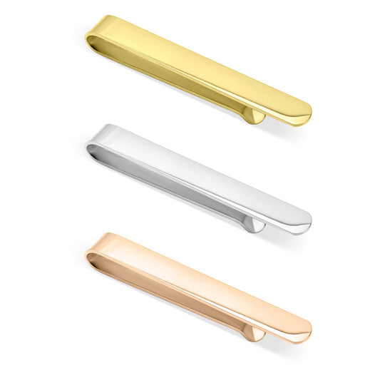 18K Gold PVD Stainless Steel Coated Tie Bar Blank