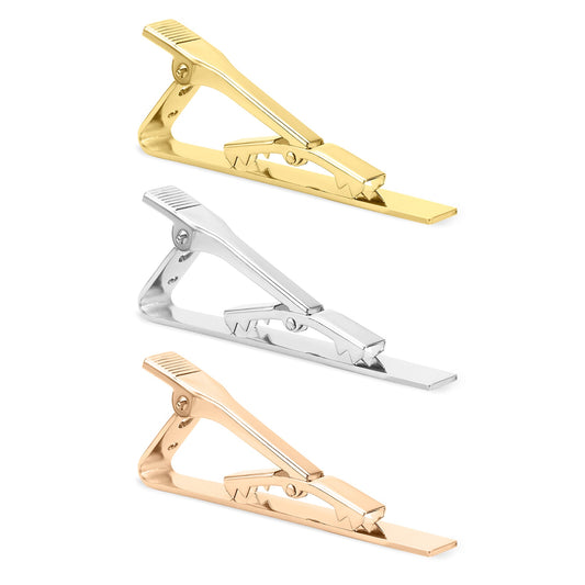 18K Gold PVD Stainless Steel Coated Tie Bar Clip Blank