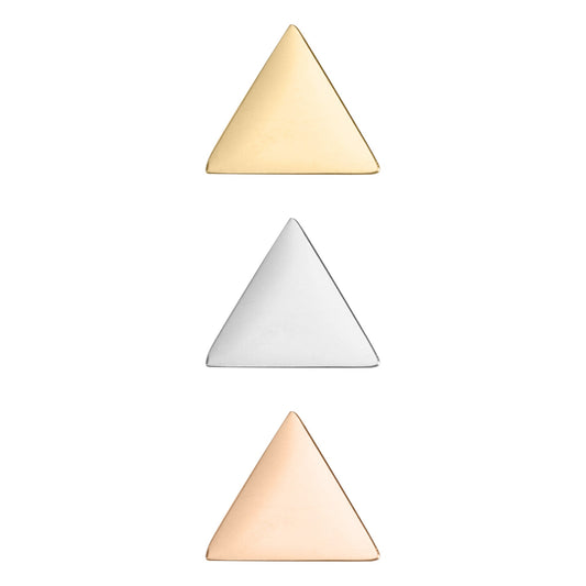 18K Gold PVD Stainless Steel Mini Triangle Bead Pendant