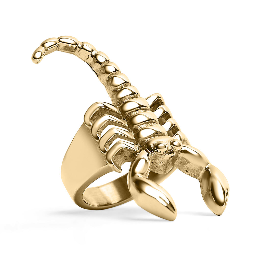 Stainless Steel PVD Coated Scorpion Men's Ring