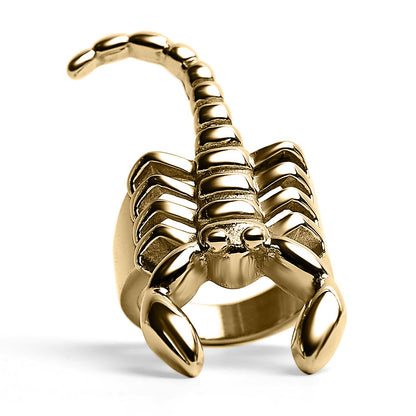 Stainless Steel PVD Coated Scorpion Men's Ring
