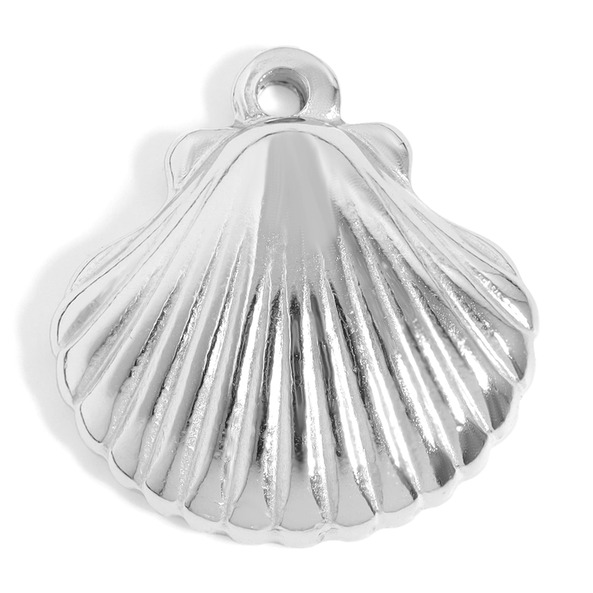 18K Gold PVD Stainless Steel Shell Charm