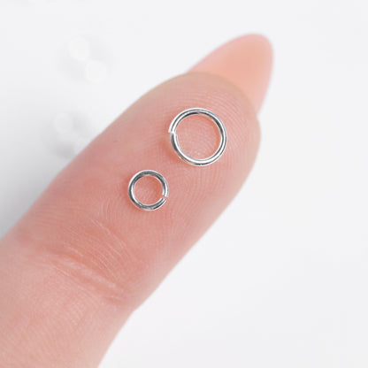 10 Pack .925 Sterling Silver Open Jump Rings