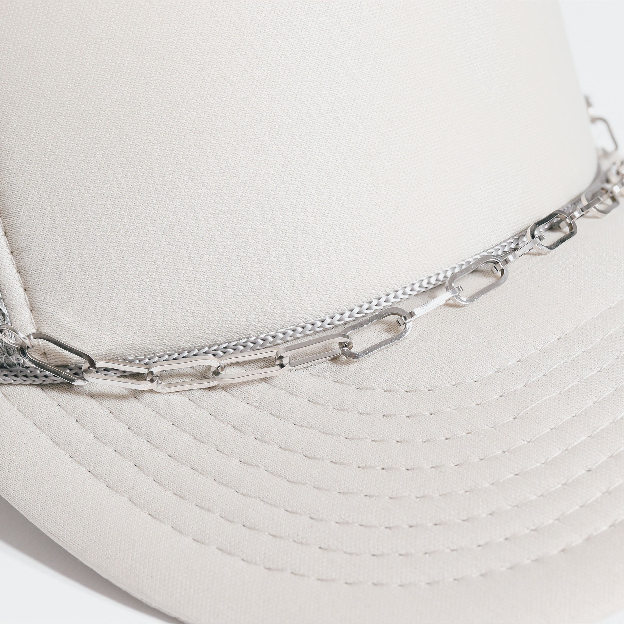18K Gold PVD Stainless Steel Paperclip Trucker Hat Chain