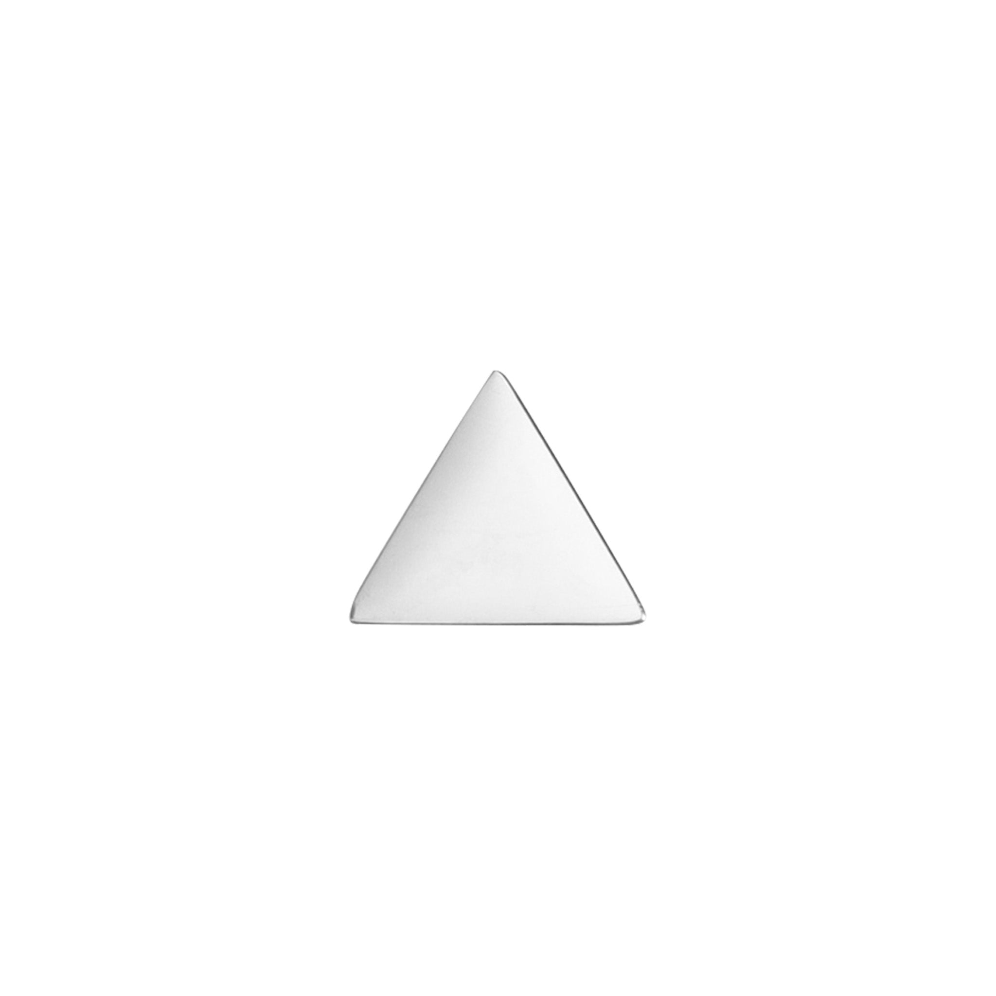18K Gold PVD Stainless Steel Mini Triangle Bead Pendant