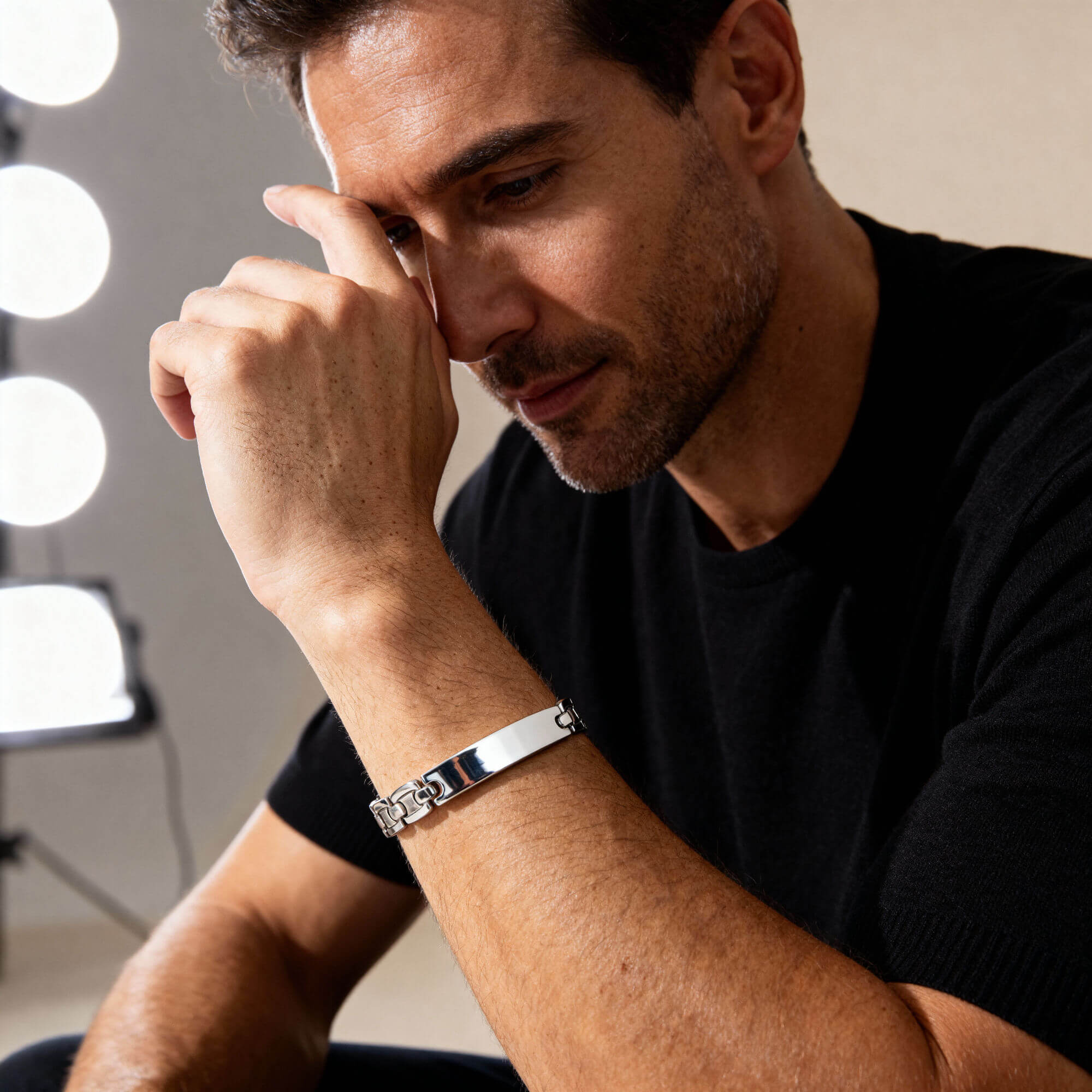 Stainless Steel Men's Blank Bracelet