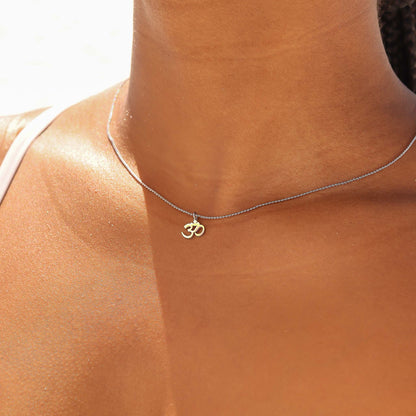 18K Gold PVD Stainless Steel Om Charm