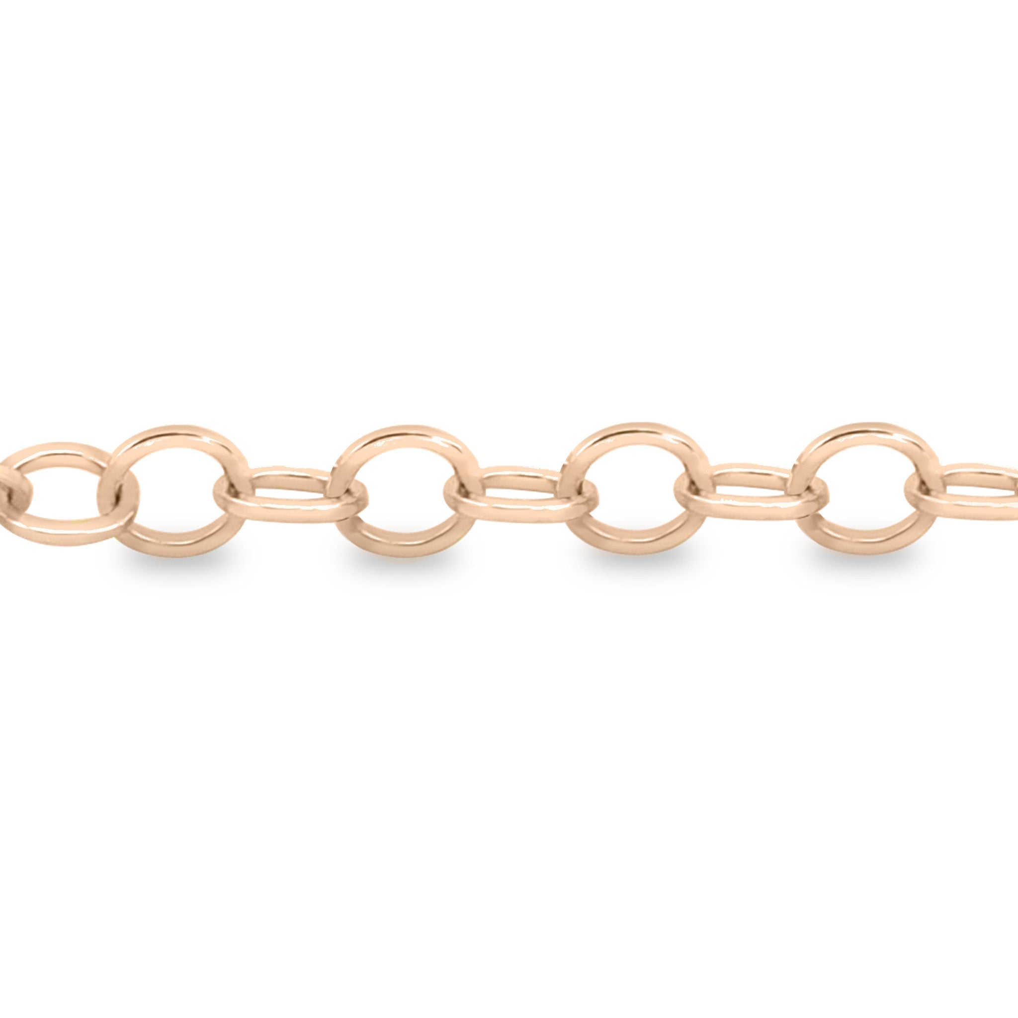 3mm 18K Gold PVD Stainless Steel Circle Cable Permanent Jewelry Chain By The Foot