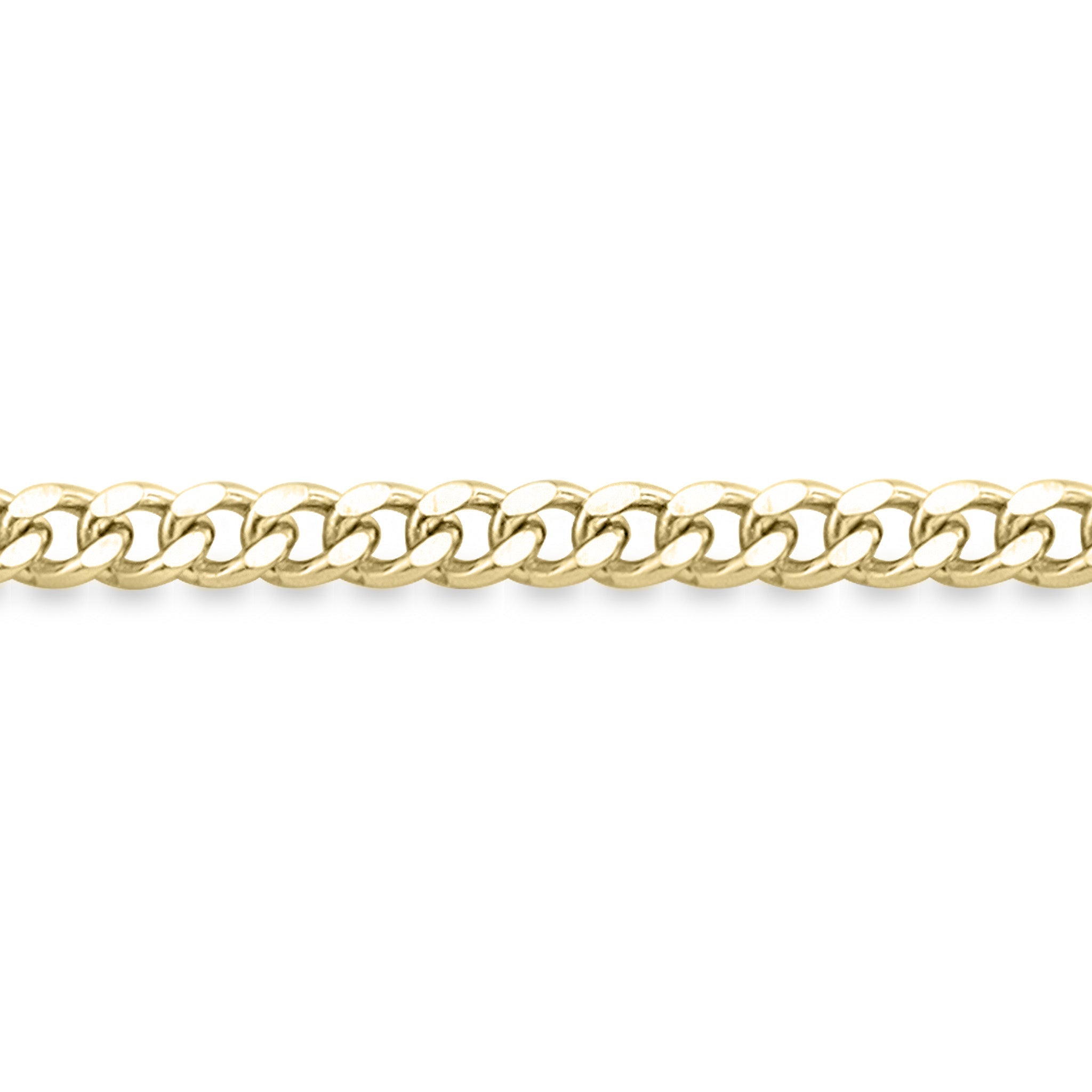 2mm 18K Gold PVD Stainless Steel Diamond Cut Curb Permanent Jewelry Chain By The Foot