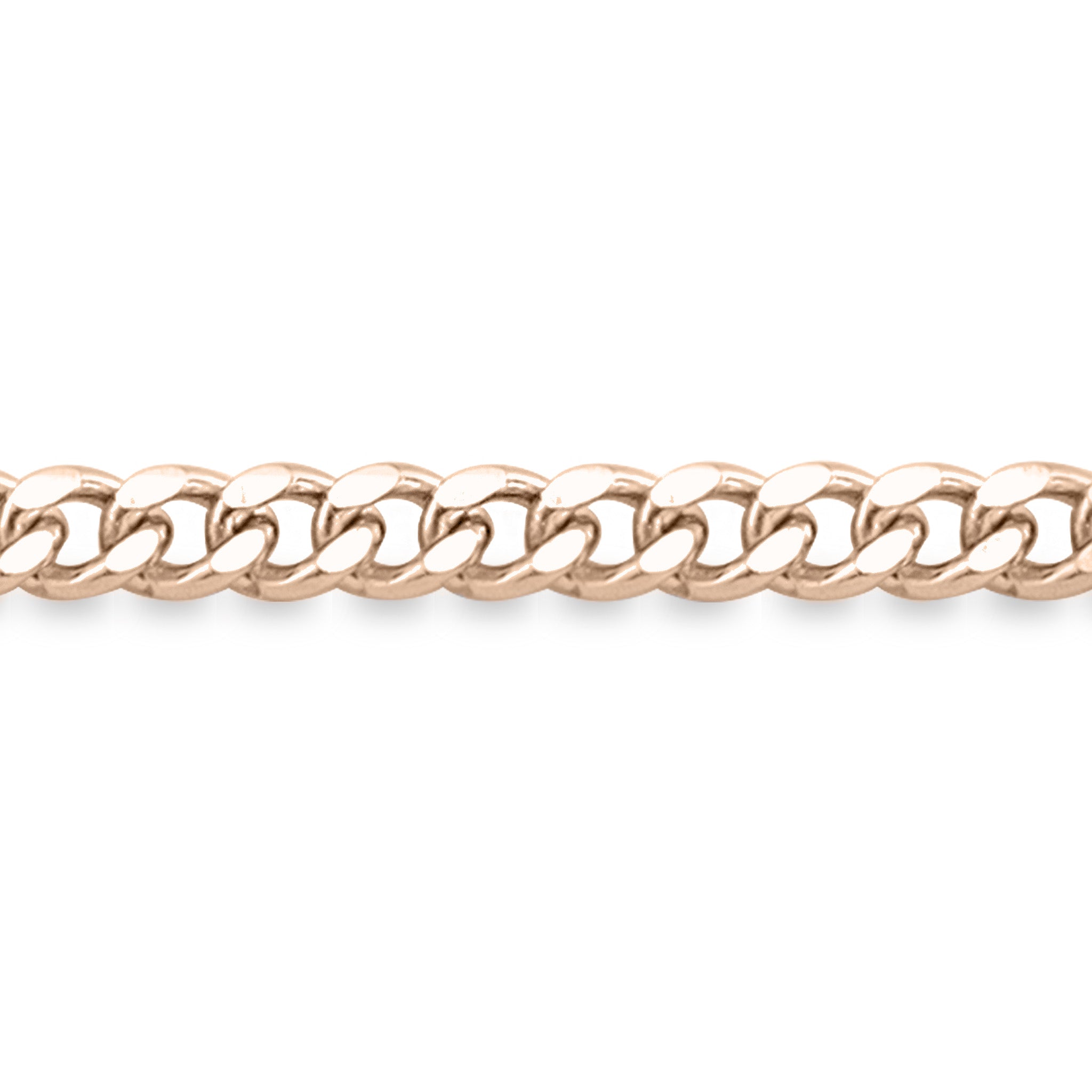 2.5mm 18K Gold PVD Stainless Steel Diamond Cut Curb Permanent Jewelry Chain By The Foot