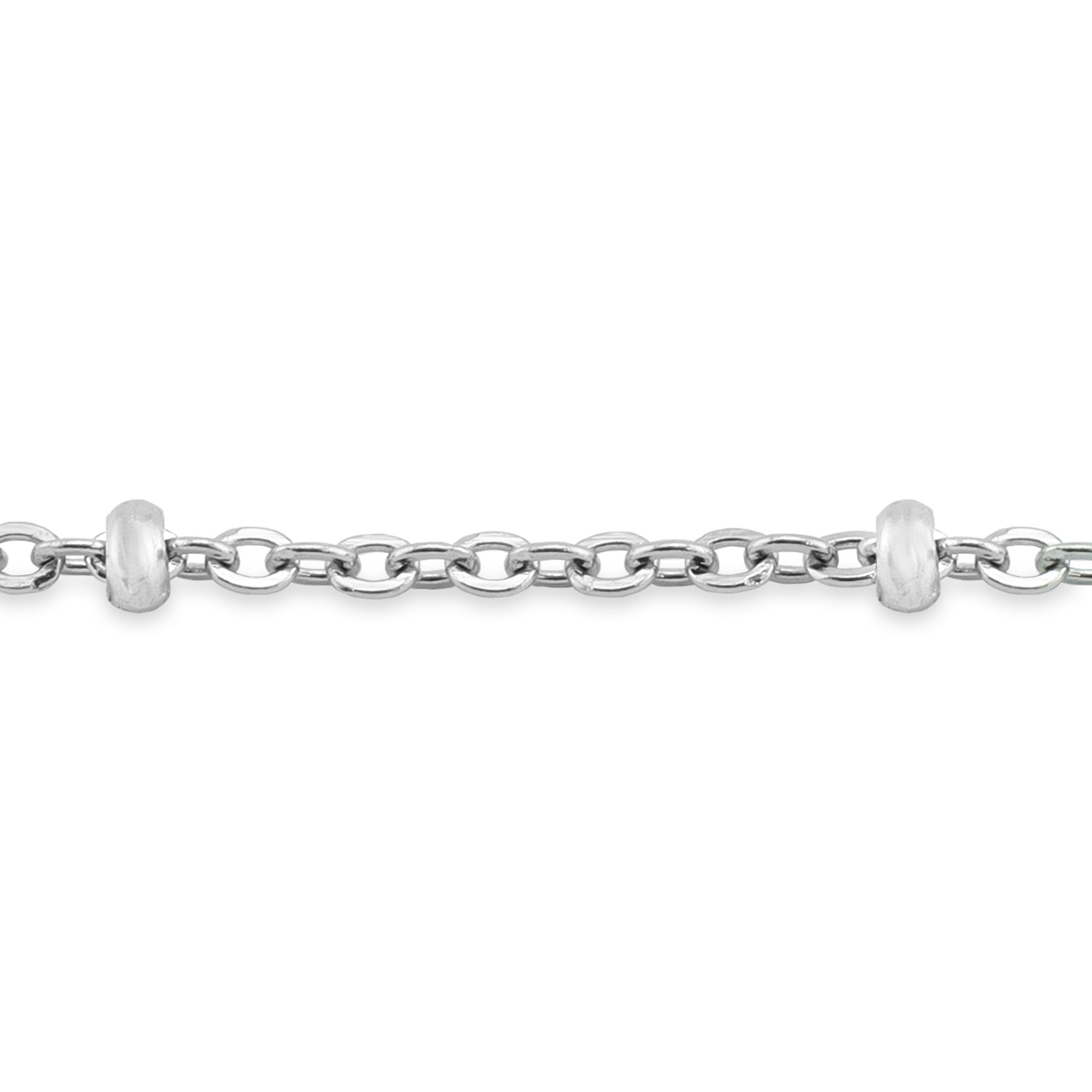 2.5mm 18K Gold PVD Stainless Steel Beaded Satellite Permanent Jewelry Chain By The Foot
