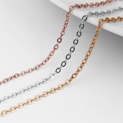 Stainless Steel 2mm Oval Loop Chain 164' Spool 50 meter