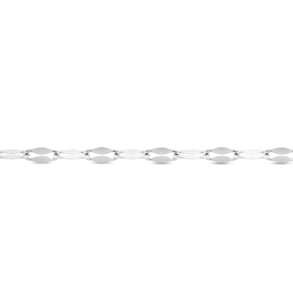 2mm 18K Gold PVD Stainless Steel Lip Permanent Jewelry Chain By The Foot