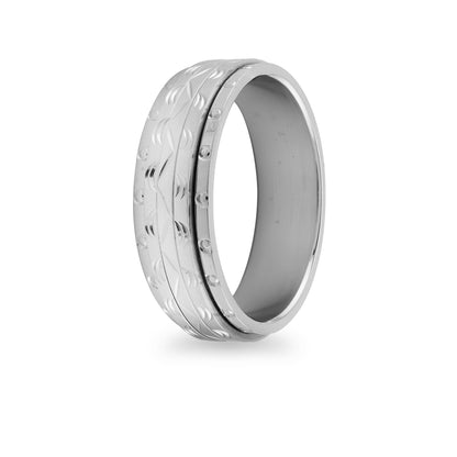 Pattern Groove Center With Circular Groove Edges Stainless Steel Spinner Center Ring