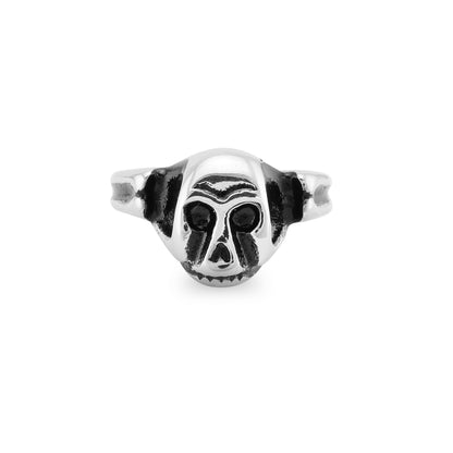 Polished Skull Stainless Steel Ring