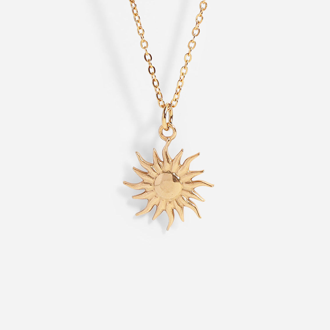 18K Gold PVD Stainless Steel Mystic Sun Charm