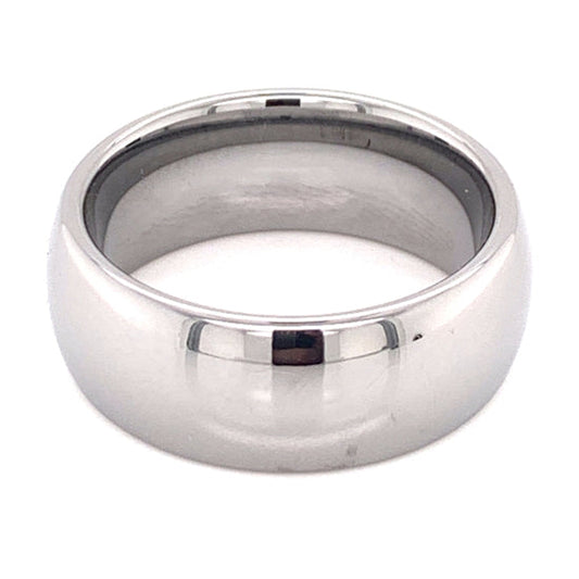 High Shine Tungsten Comfort Fit Ring