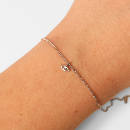 Permanent Jewelry .925 Sterling Silver Evil Eye Charm