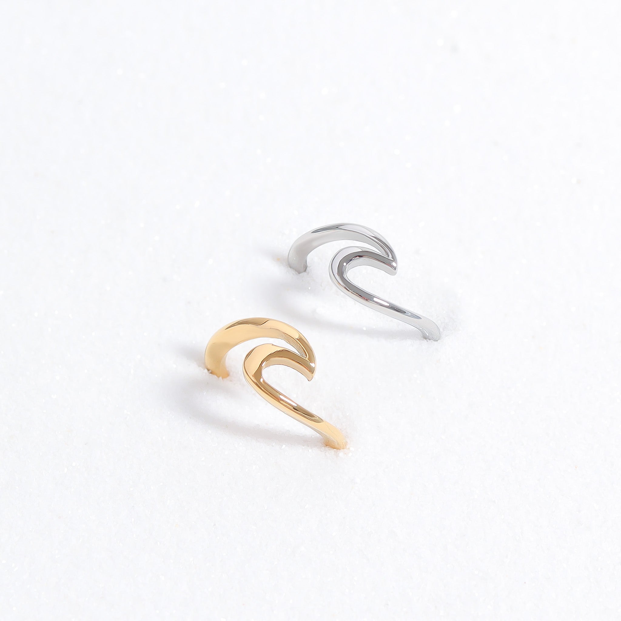 Stainless Steel Wave Ring