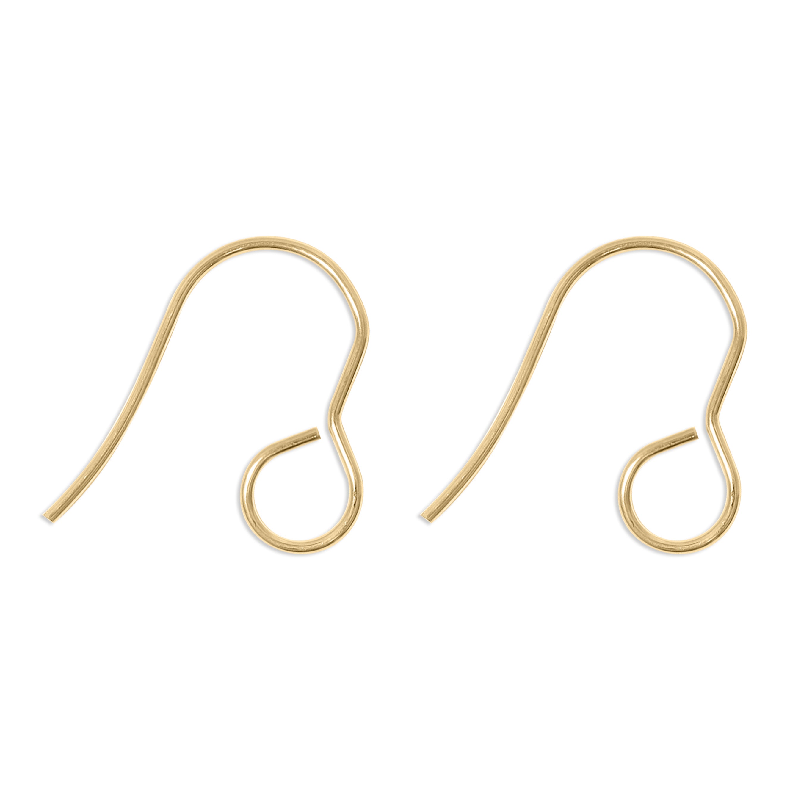 20 Pc 18K Gold PVD Stainless Steel Wire Earring Hooks