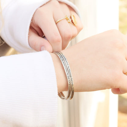 Wellness Engraved Bracelet Display