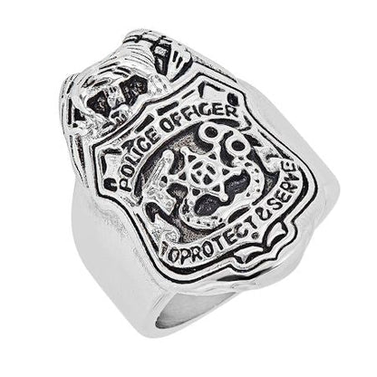 Police officer Stainless Steel Ring