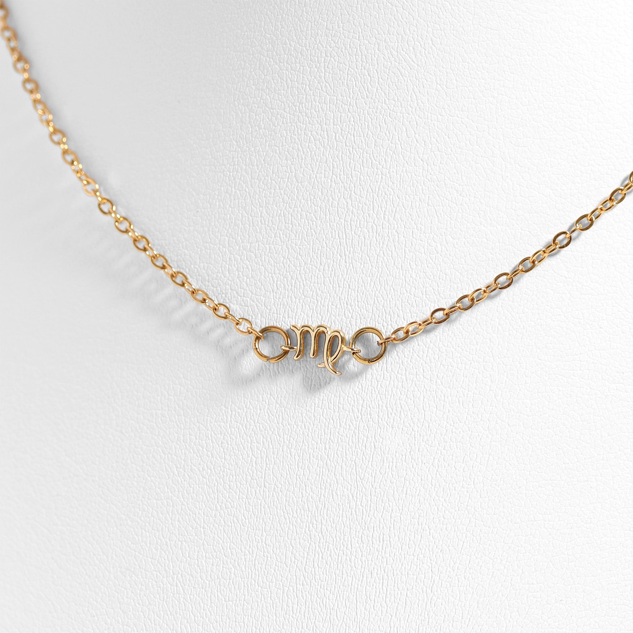 14K Gold Plated Sterling Silver Zodiac Connector Charm for Permanent Jewelry