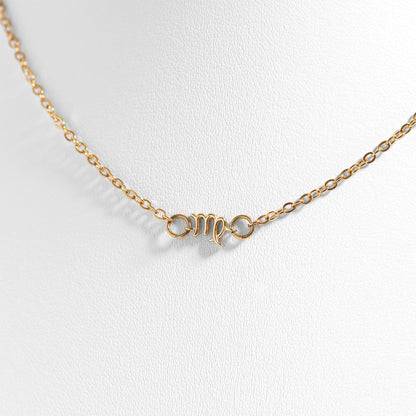 14K Gold Plated Sterling Silver Zodiac Connector Charm for Permanent Jewelry