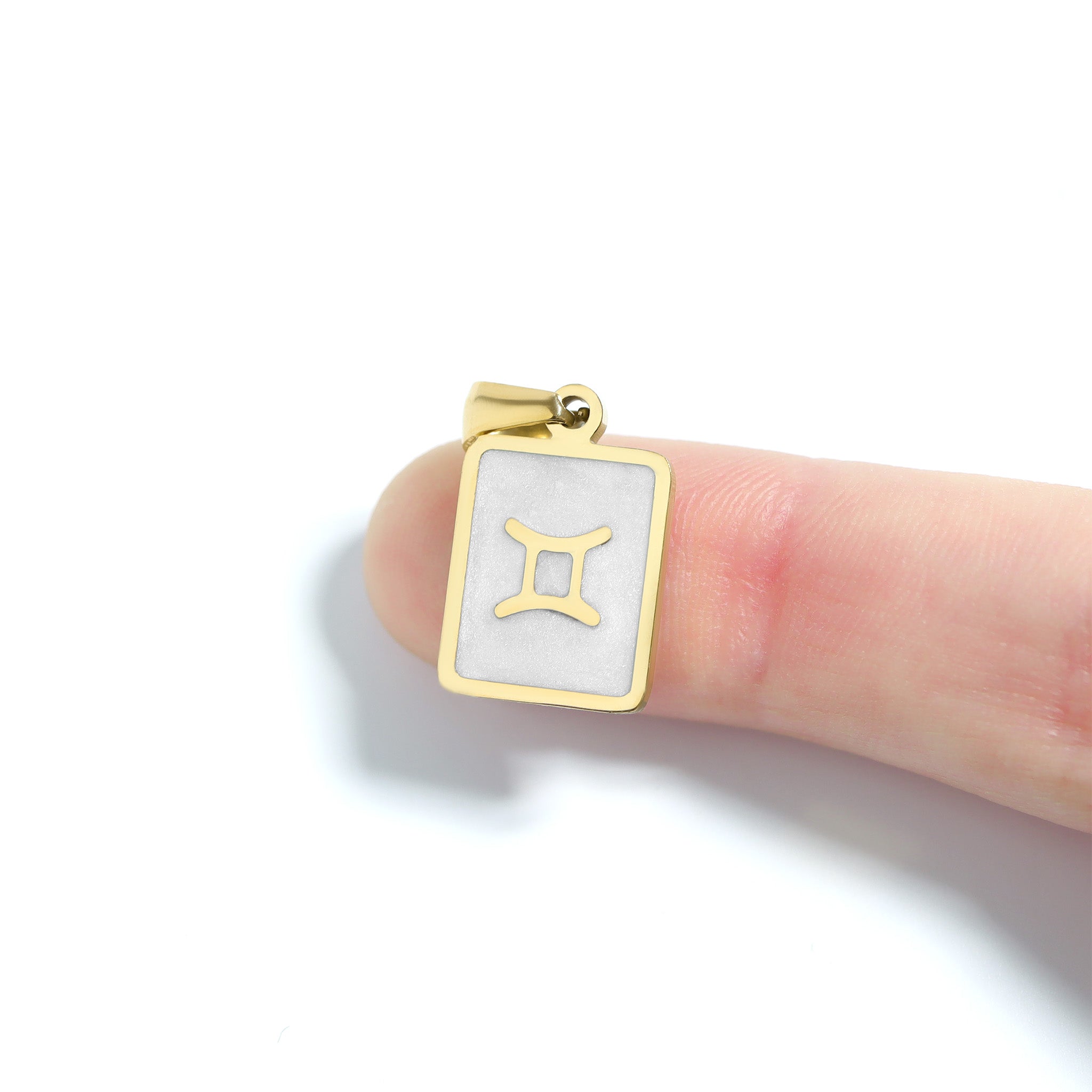 18K Gold PVD Zodiac Card Pendants